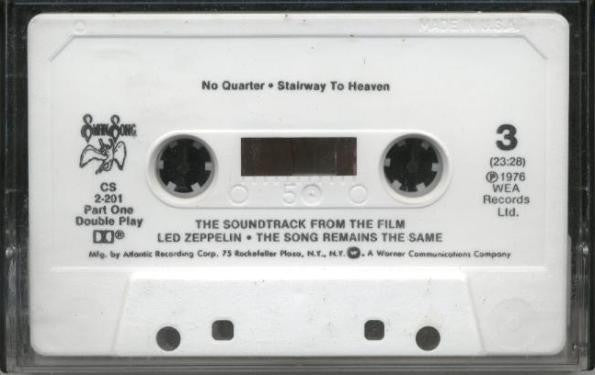 The Soundtrack From The Film The Song Remains The Same (2XCASSETTE) | Excellent (EX) Excellent (EX) Get Cheap Vinyl