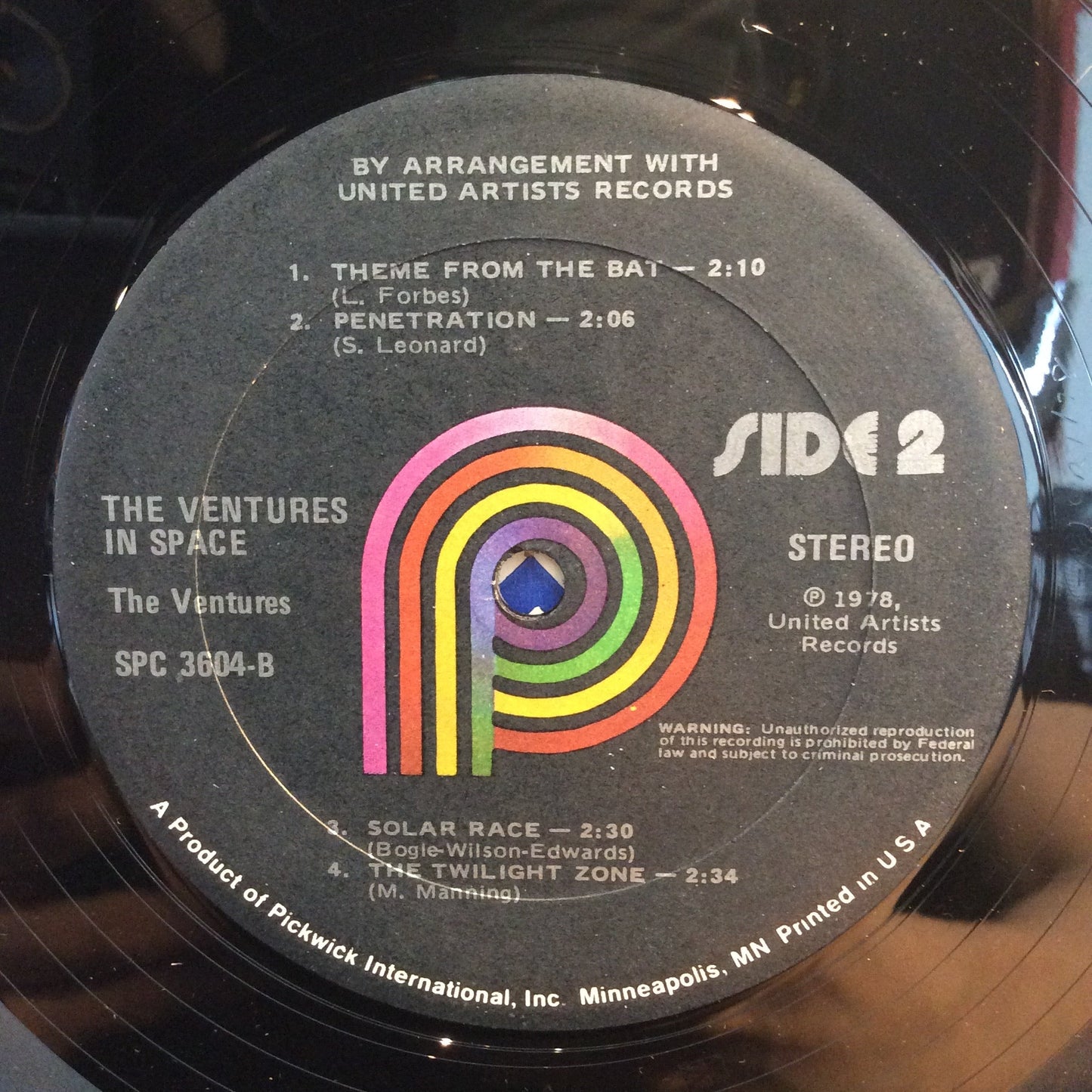 The Ventures In Space (VINYL) | Excellent (EX) Very Good Plus (VG+) Get Cheap Vinyl
