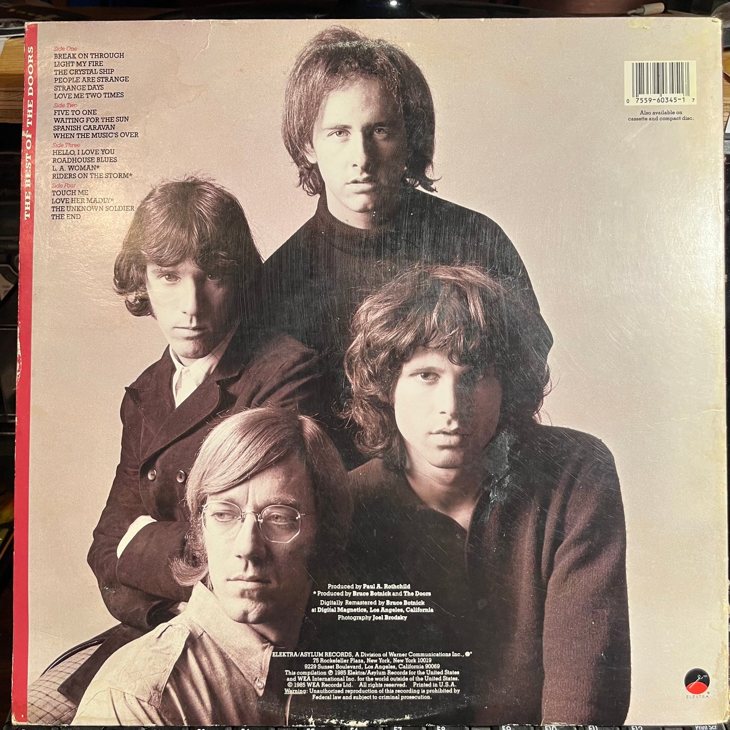 The Best Of The Doors (2xVINYL) | Excellent (EX) Very Good (VG) Get Cheap Vinyl