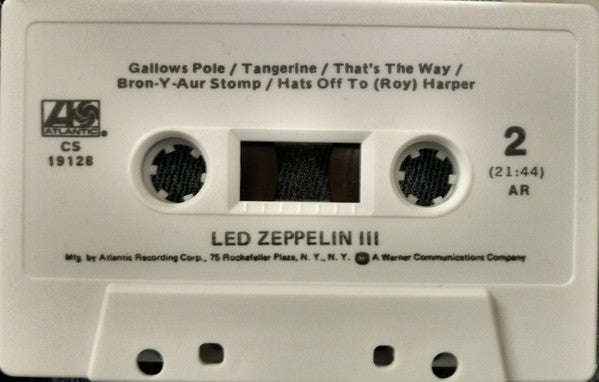 Led Zeppelin III (CASSETTE) | Excellent (EX) Excellent (EX) Get Cheap Vinyl