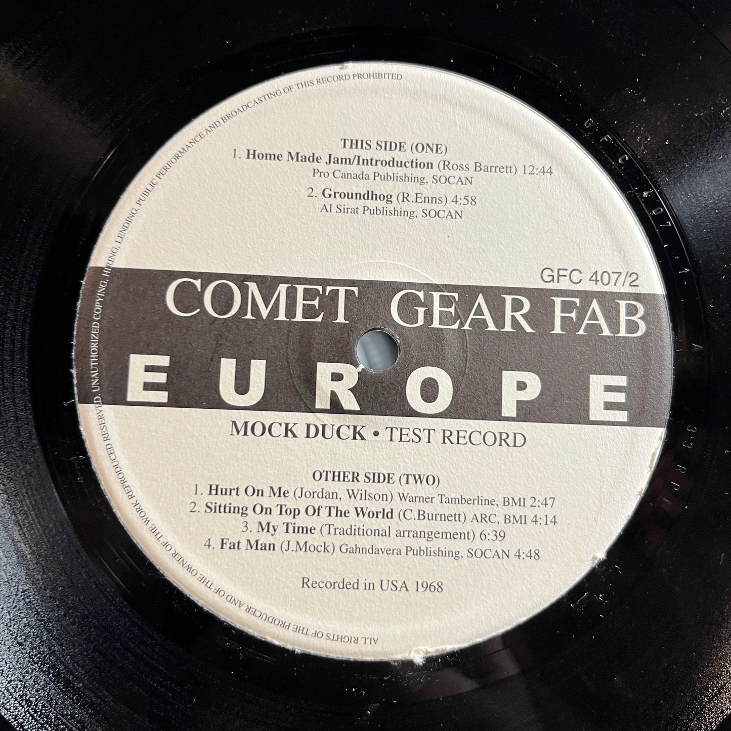 Test Record (2xVINYL) | Near Mint- (NM-) Excellent (EX) Get Cheap Vinyl