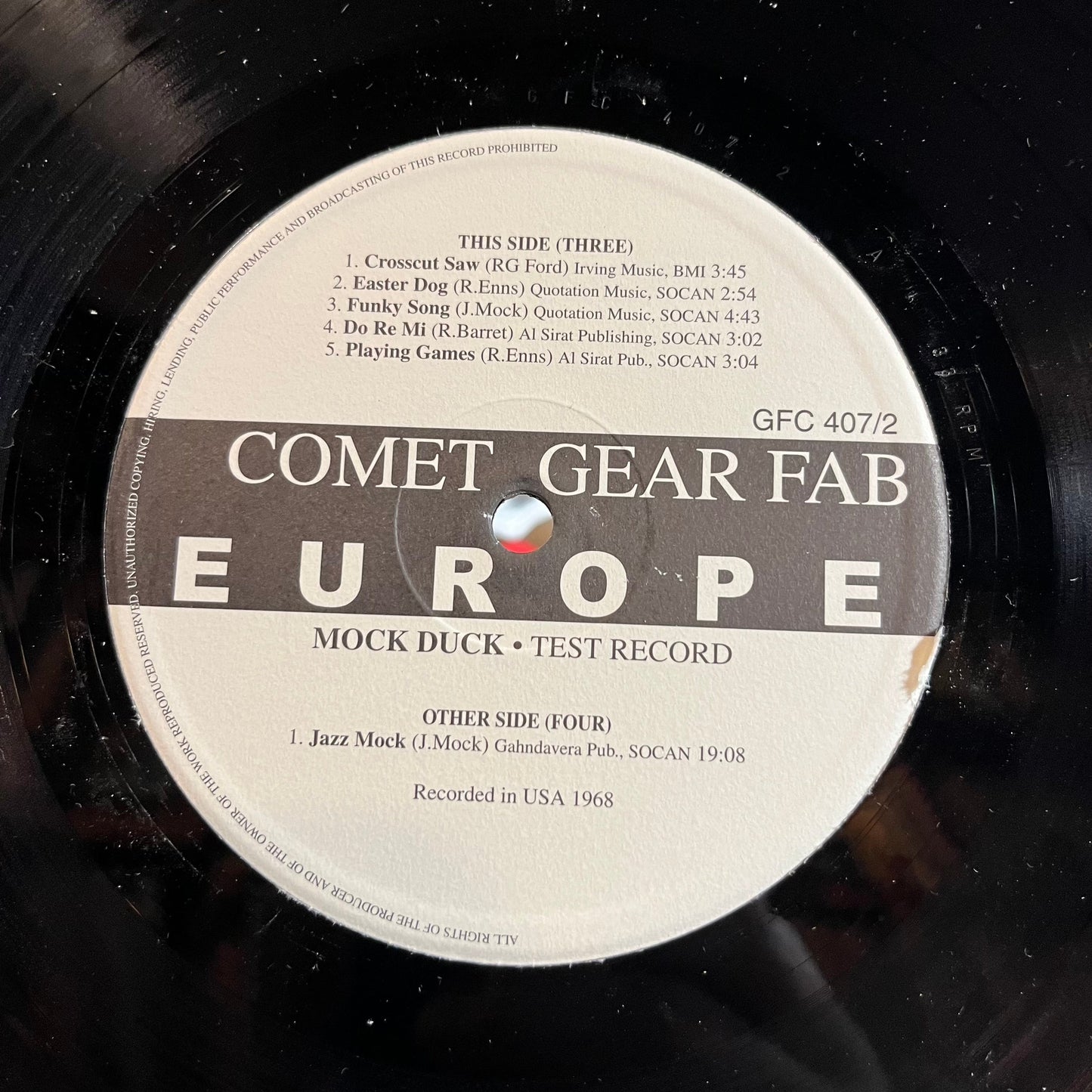 Test Record (2xVINYL) | Near Mint- (NM-) Excellent (EX) Get Cheap Vinyl