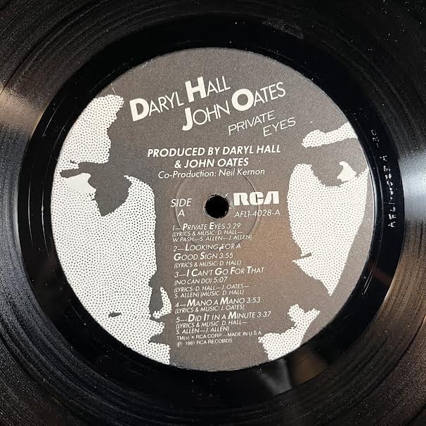Private Eyes (VINYL) | Near Mint- (NM-) Very Good Plus (VG+) Get Cheap Vinyl