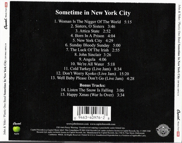 Some Time In New York City *CD* | Near Mint (NM) Near Mint (NM) Get Cheap Vinyl