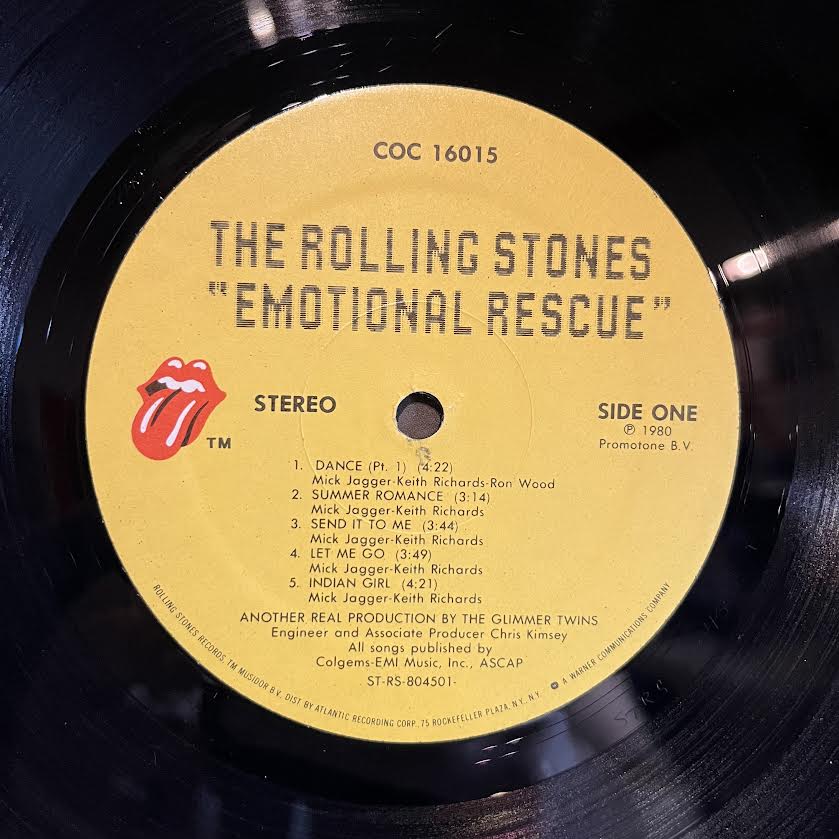 Emotional Rescue *POSTER* | Near Mint (NM) Excellent+ (EX+) Get Cheap Vinyl