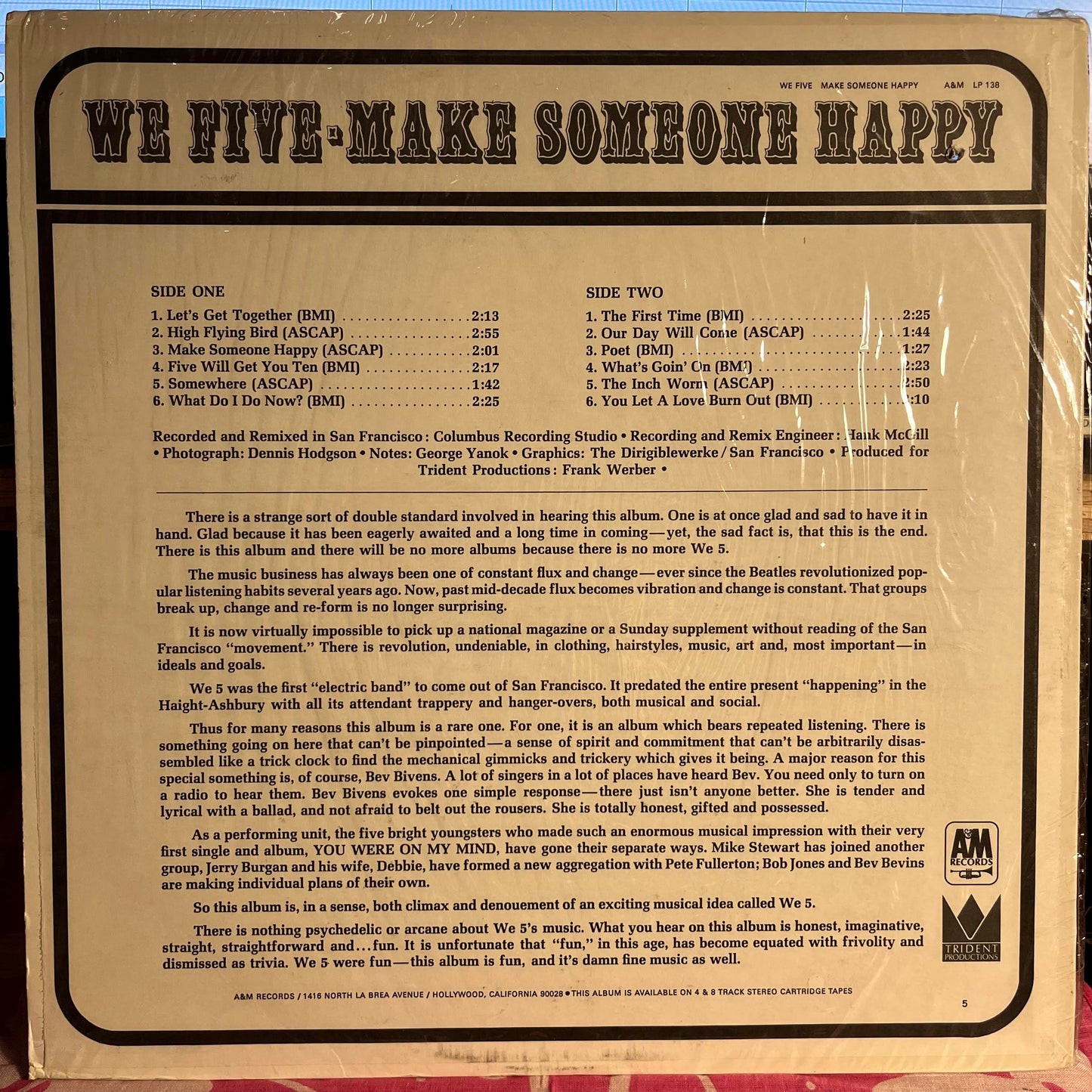 Make Someone Happy *SHRINK/MONARCH* | Near Mint (NM) Near Mint (NM) Get Cheap Vinyl