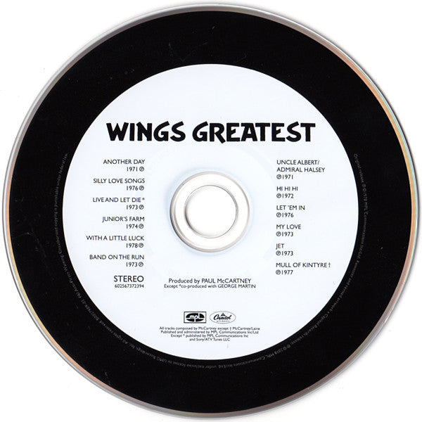 Wings Greatest (CD) | Near Mint (NM) Near Mint- (NM-) Get Cheap Vinyl