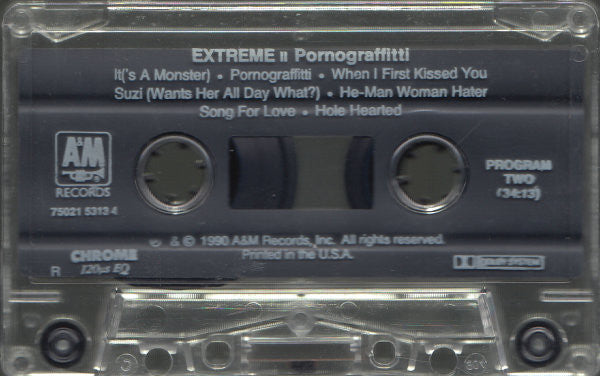 Extreme II: Pornograffitti *CASSETTE* | Near Mint (NM) Near Mint (NM) Get Cheap Vinyl