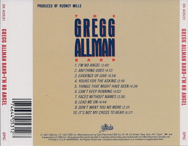 I'm No Angel (CD) | Near Mint (NM) Near Mint (NM) Get Cheap Vinyl