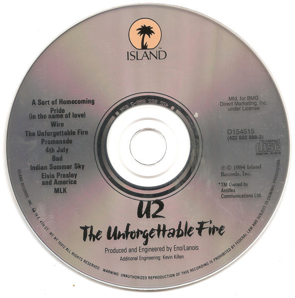 The Unforgettable Fire (CD) | Near Mint (NM) Near Mint (NM) Get Cheap Vinyl
