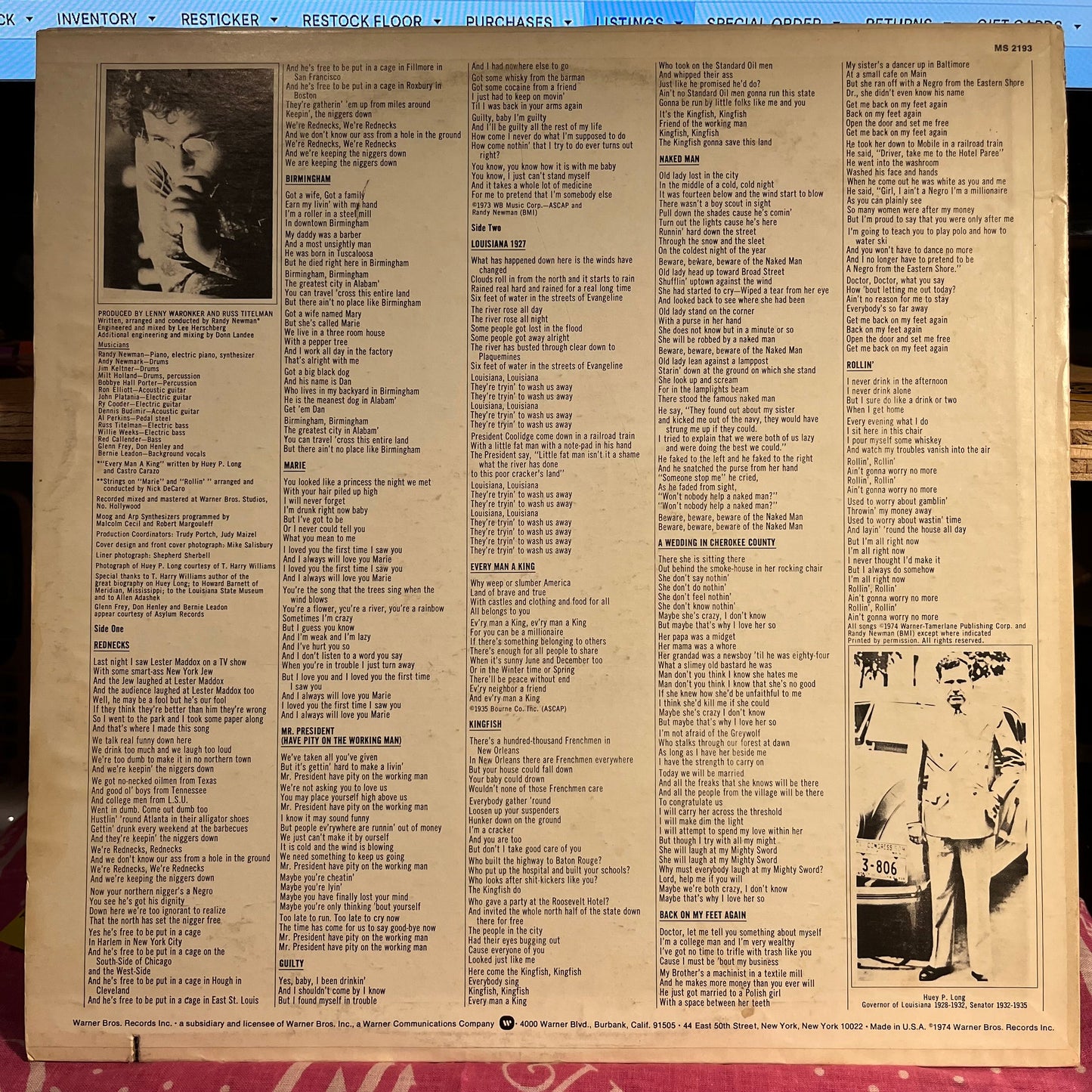 Good Old Boys *GOLD DISK* | Near Mint (NM) Excellent (EX) Get Cheap Vinyl