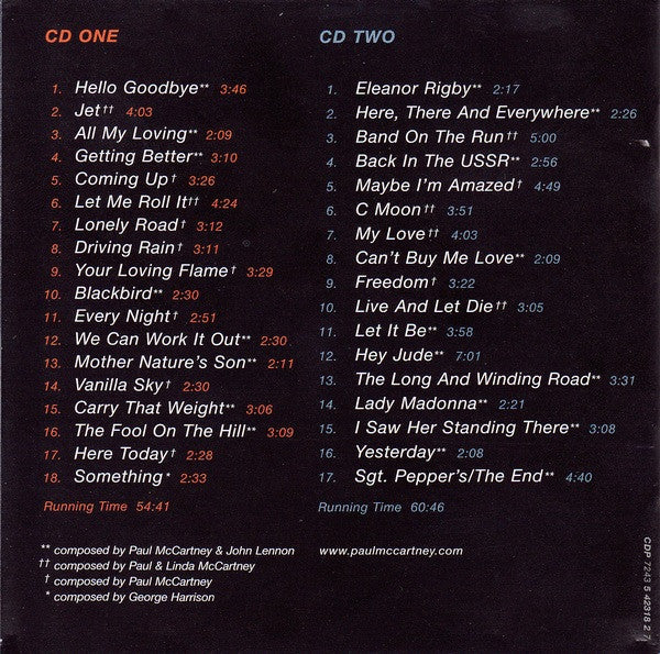 Back In The U.S. *CD* | Get Cheap Vinyl