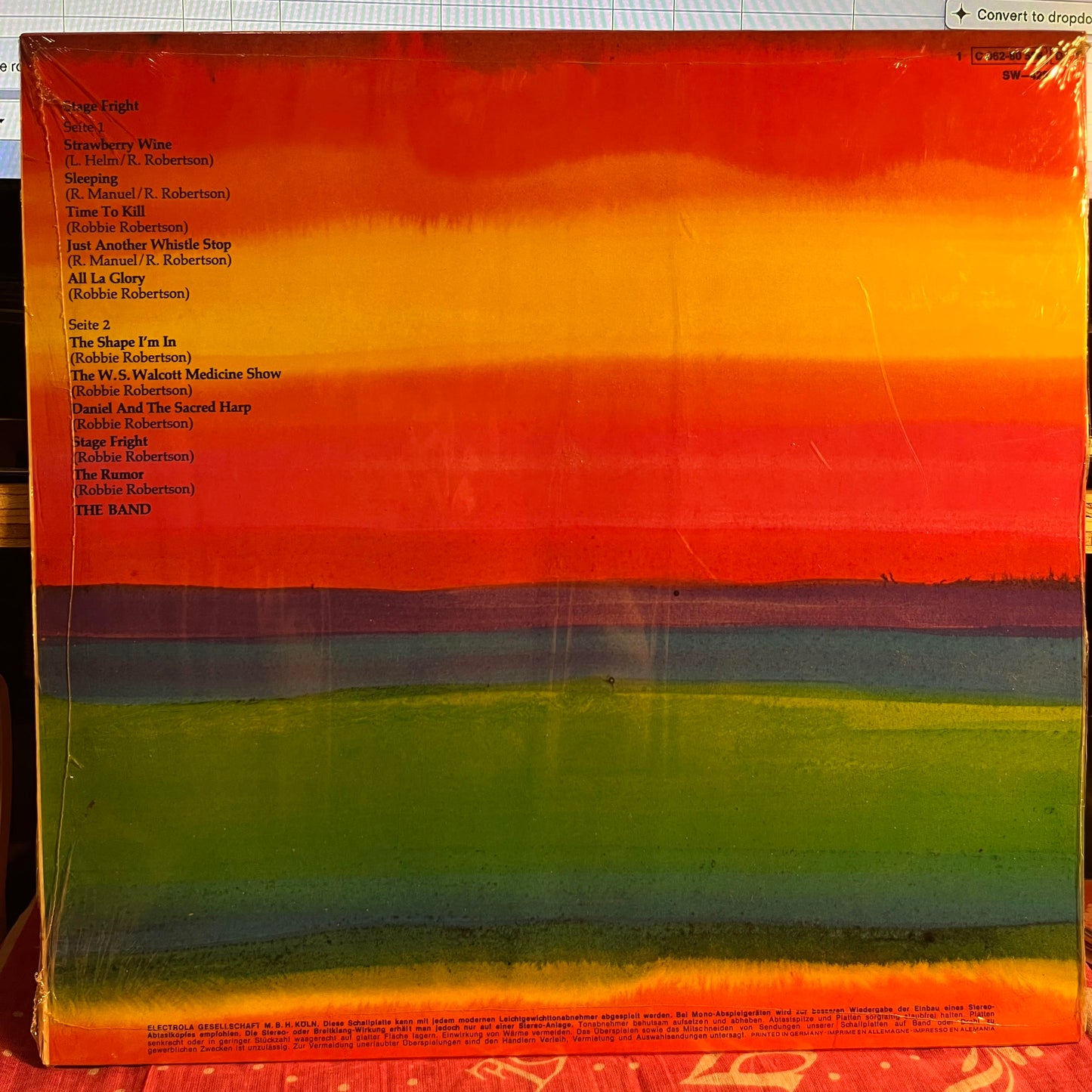 Stage Fright *GERMANY/SHRINK* | Near Mint (NM) Near Mint (NM) Get Cheap Vinyl