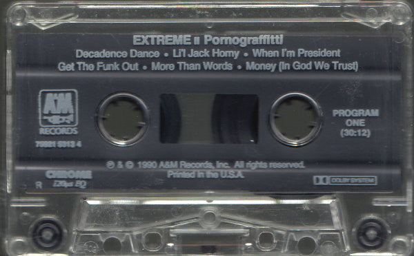 Extreme II: Pornograffitti *CASSETTE* | Near Mint (NM) Near Mint (NM) Get Cheap Vinyl