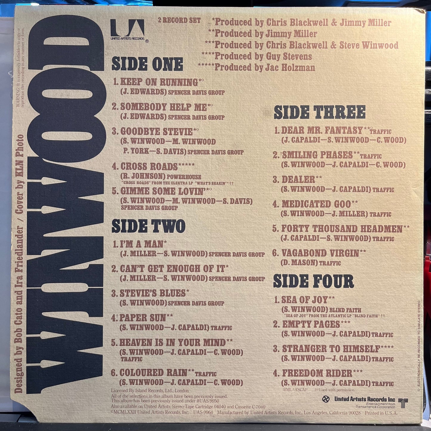 Winwood | Very Good Plus (VG+) Excellent (EX) Get Cheap Vinyl