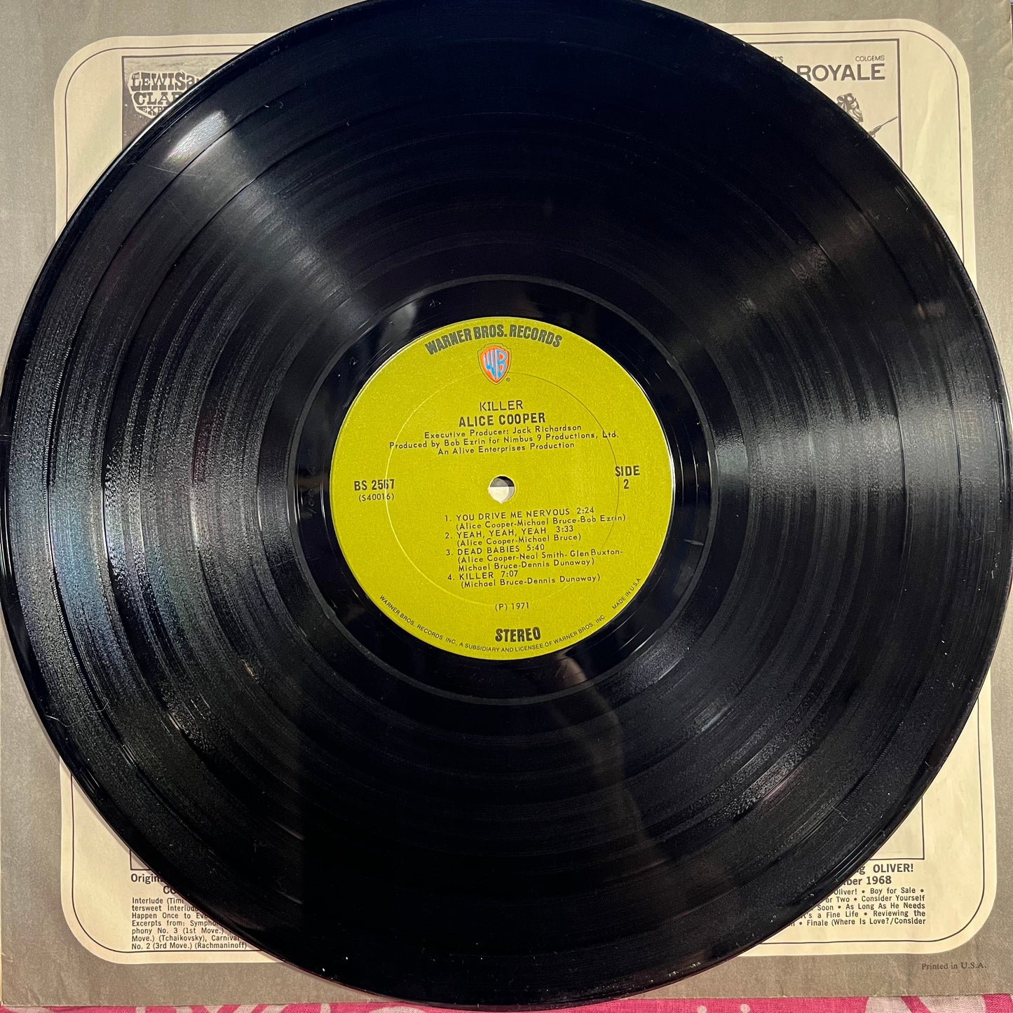 Killer *TERRE HAUTE* | Very Good Plus (VG+) Very Good (VG) Get Cheap Vinyl