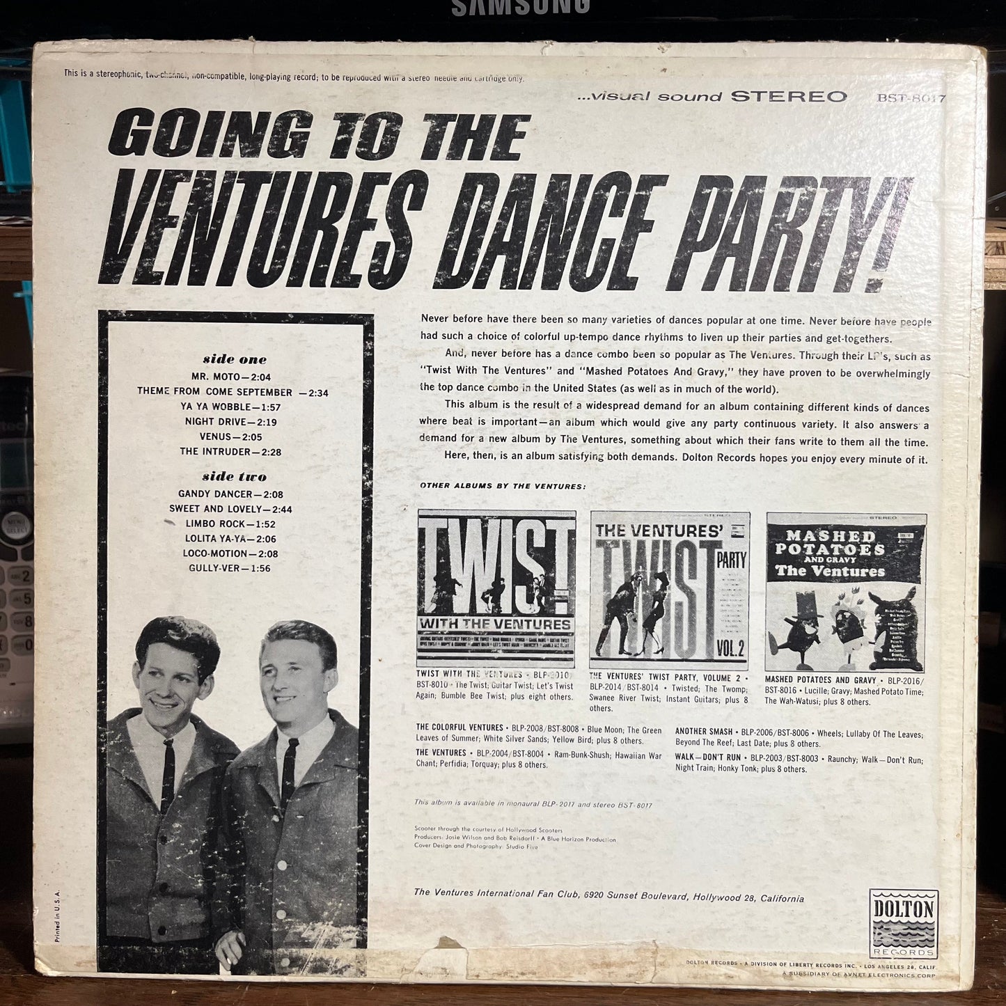 Going To The Ventures Dance Party! (VINYL) | Very Good Plus (VG+) Very Good (VG) Get Cheap Vinyl