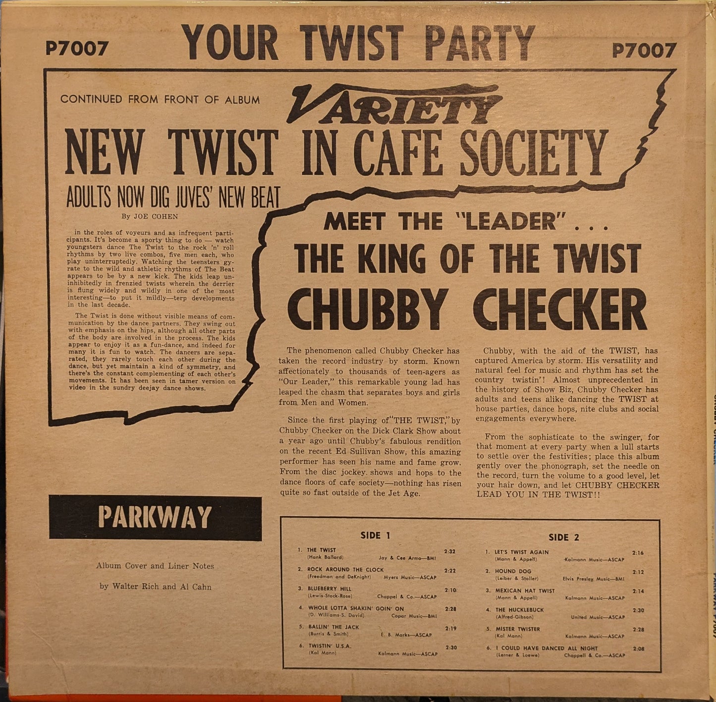 Your Twist Party (With The King Of Twist) | Very Good Plus (VG+) Near Mint (NM) Get Cheap Vinyl