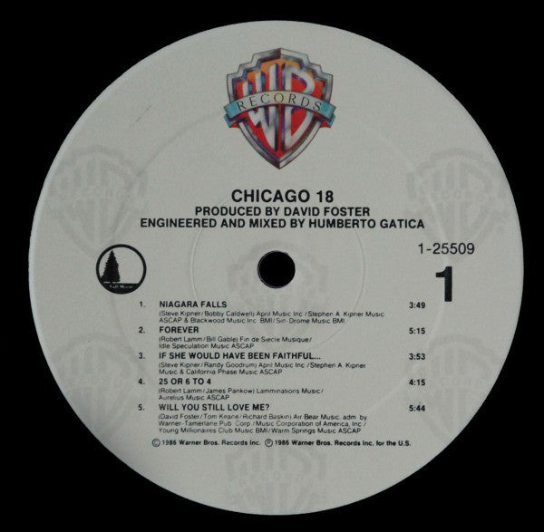 Chicago 18 (VINYL) | Very Good Plus (VG+) Excellent (EX) Get Cheap Vinyl