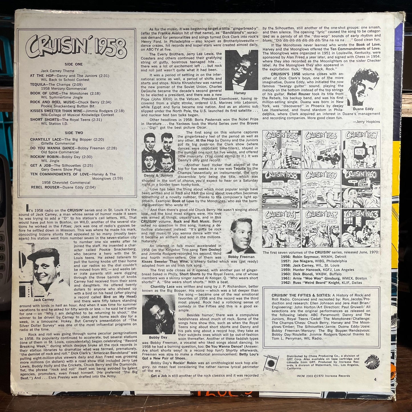 Cruisin' 1958 (VINYL) | Very Good Plus (VG+) Very Good Plus Plus (VG++) Get Cheap Vinyl