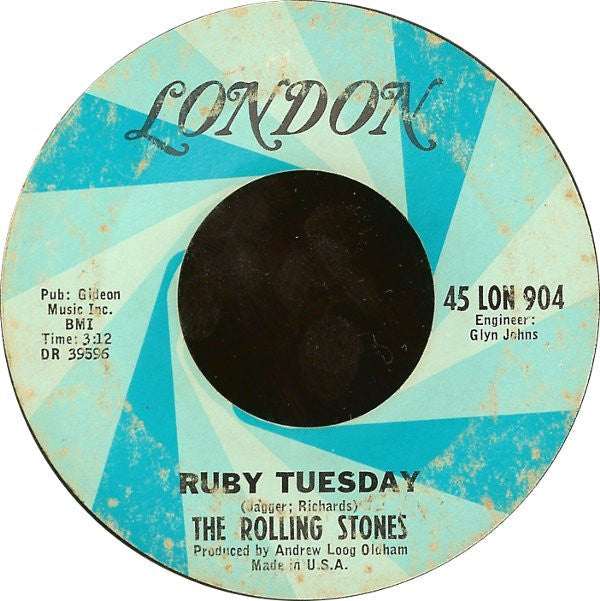 Let's Spend The Night Together / Ruby Tuesday (7" VINYL) | Very Good Plus (VG+) Very Good Plus (VG+) Get Cheap Vinyl