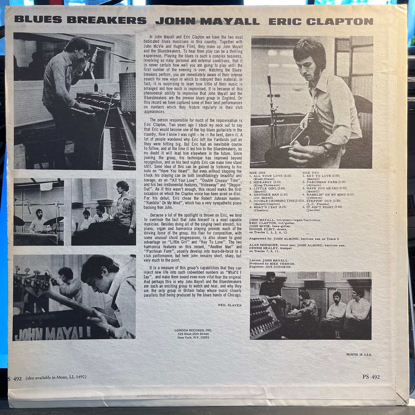 Blues Breakers *PHILIPS/US* | Very Good Plus (VG+) Excellent (EX) Get Cheap Vinyl