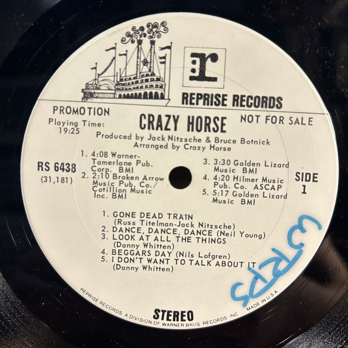 Crazy Horse *PROMO* | Very Good (VG) Good Plus (G+) Get Cheap Vinyl