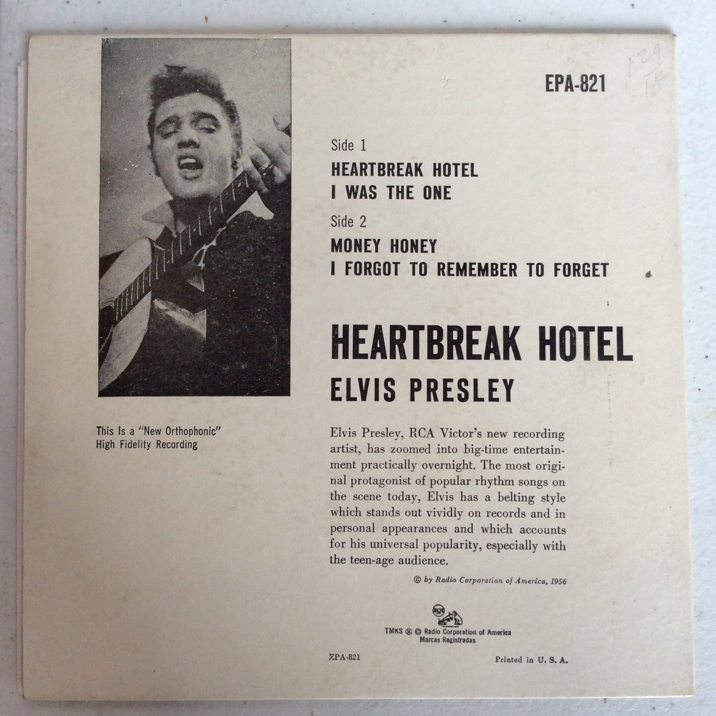 Heartbreak Hotel (7" VINYL) | Very Good (VG) Excellent (EX) Get Cheap Vinyl
