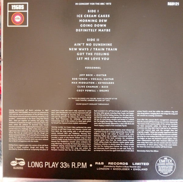 In Concert For The BBC 1972 | Mint (M) Mint (M) Get Cheap Vinyl