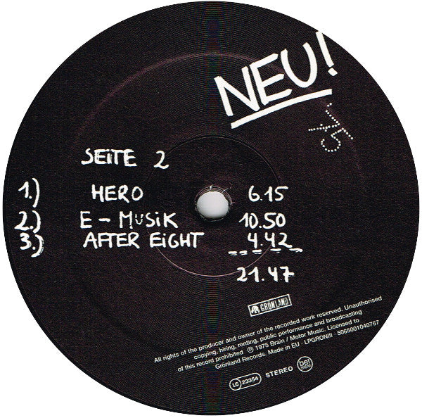 Neu! '75 (VINYL) | Mint (M) Mint (M) Get Cheap Vinyl