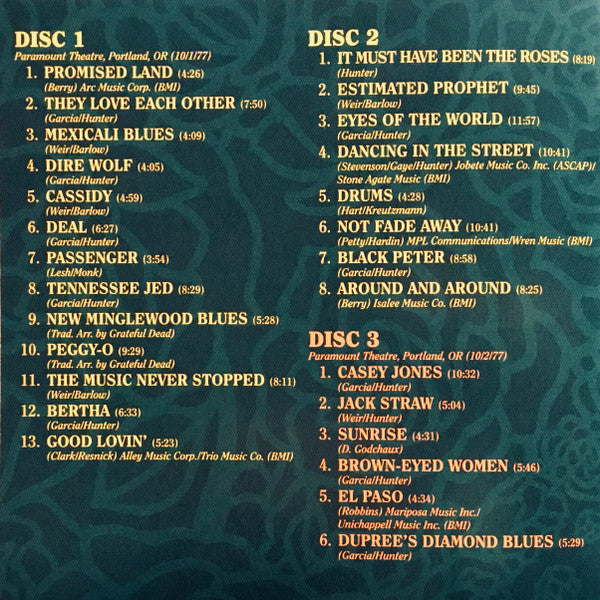 Dave's Picks, Volume 45 (4xCD)(Paramount Theatre, Portland, OR • 10/1-2/77) | Mint (M) Near Mint (NM) Get Cheap Vinyl