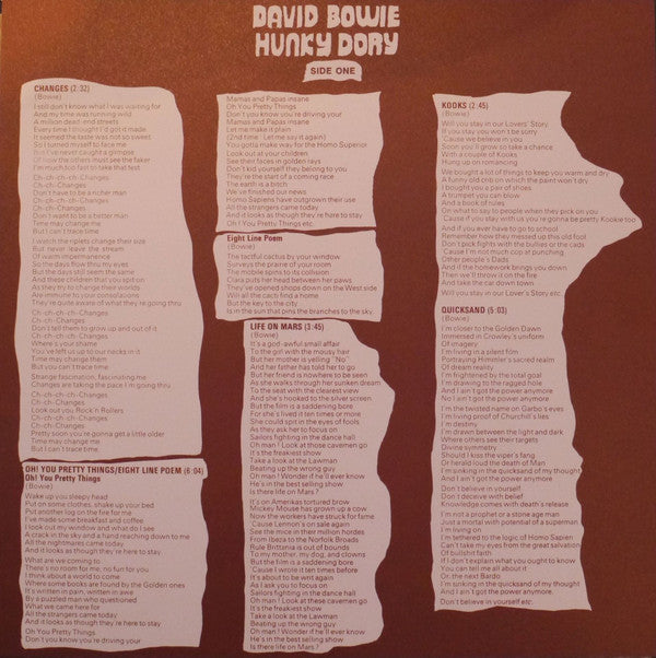 Hunky Dory | Mint (M) Mint (M) Get Cheap Vinyl