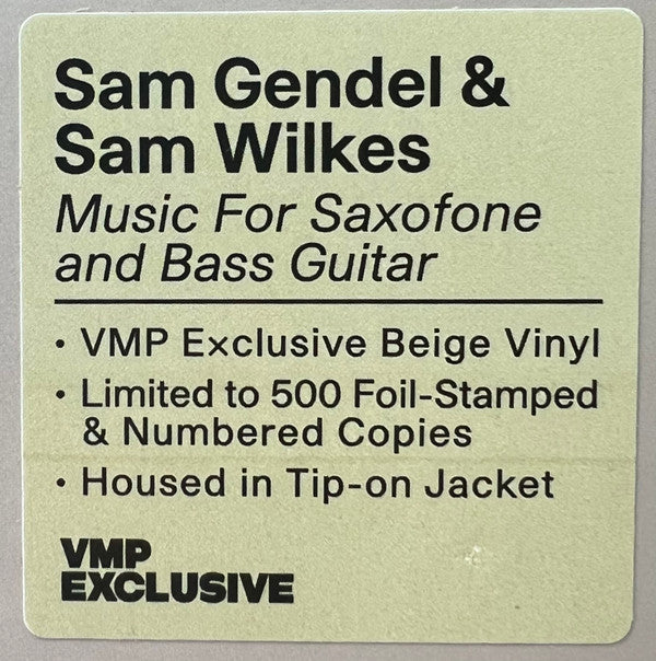 Music For Saxofone & Bass Guitar | Mint (M) Mint (M) Get Cheap Vinyl