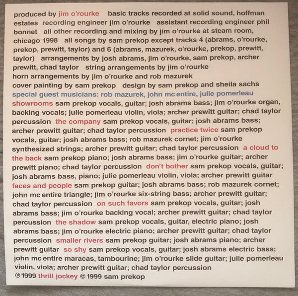 Sam Prekop | Mint (M) Mint (M) Get Cheap Vinyl