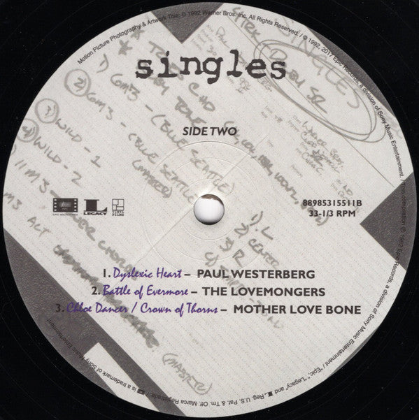 Singles - Original Motion Picture Soundtrack (VINYL) | Get Cheap Vinyl