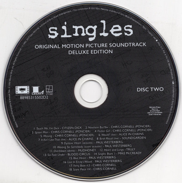 Singles - Original Motion Picture Soundtrack (VINYL) | Get Cheap Vinyl