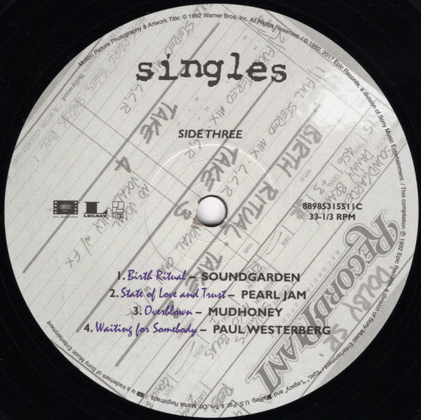 Singles - Original Motion Picture Soundtrack (VINYL) | Get Cheap Vinyl