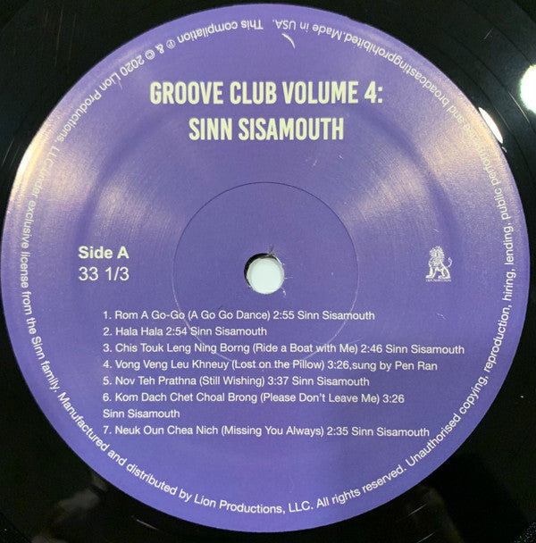 Groove Club Vol 4: Sinn Sisamouth | Mint (M) Mint (M) Get Cheap Vinyl