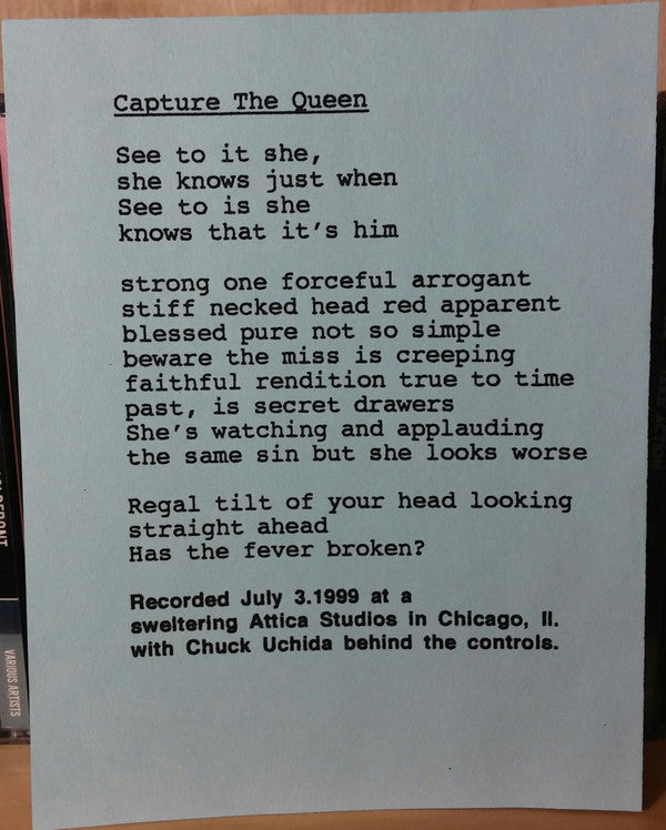 Capture The Queen (7" VINYL) | Near Mint (NM) Very Good Plus (VG+) Get Cheap Vinyl