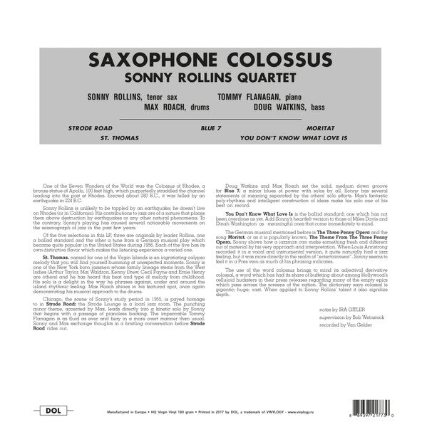Saxophone Colossus | Mint (M) Mint (M) Get Cheap Vinyl