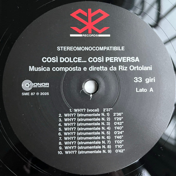 Così Dolce... Così Perversa (Colonna Sonora Originale Del Film)(VINYL) | Mint (M) Mint (M) Get Cheap Vinyl
