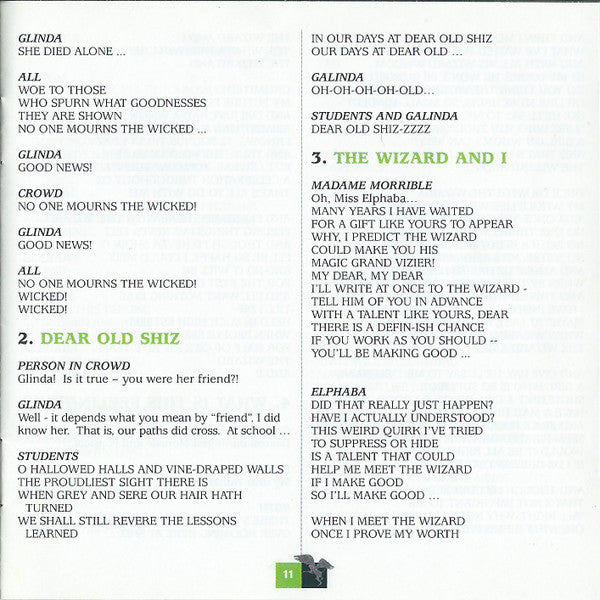 Wicked (Original Broadway Cast Recording) (CD) | Mint (M) Mint (M) Get Cheap Vinyl