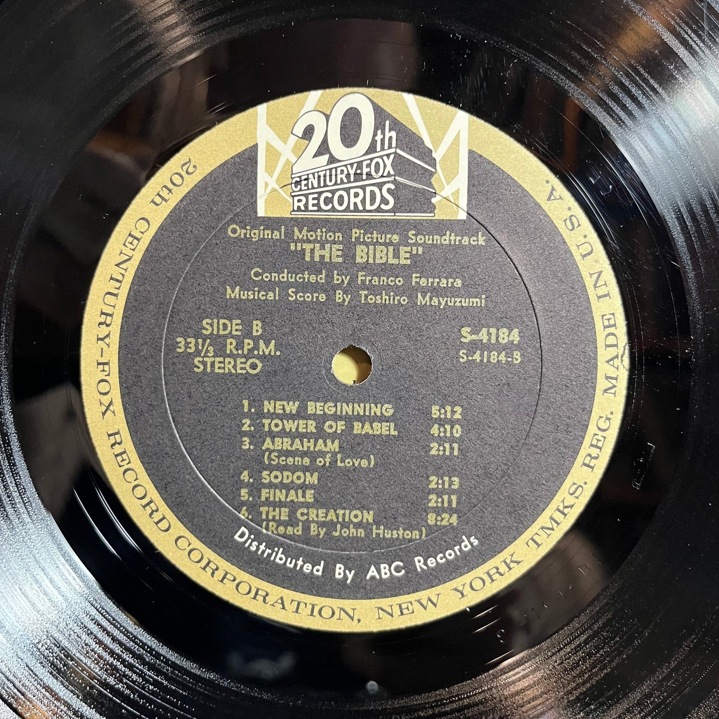 The Bible ... In The Beginning (Original Motion Picture Soundtrack Album) (VINYL) | Excellent+ (EX+) Excellent (EX) Get Cheap Vinyl