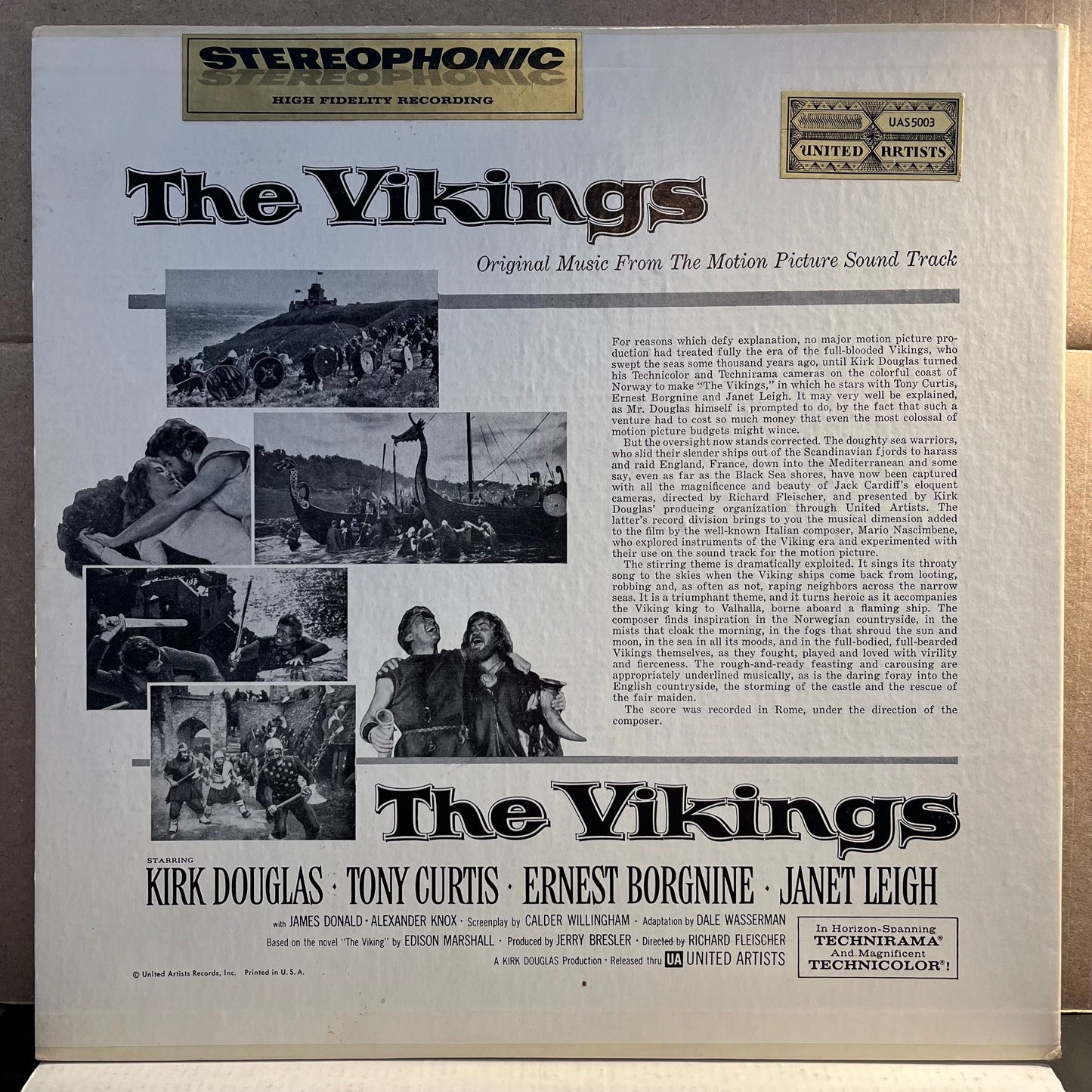 The Vikings (Original Music From The Motion Picture Sound Track) | Excellent (EX) Excellent (EX) Get Cheap Vinyl