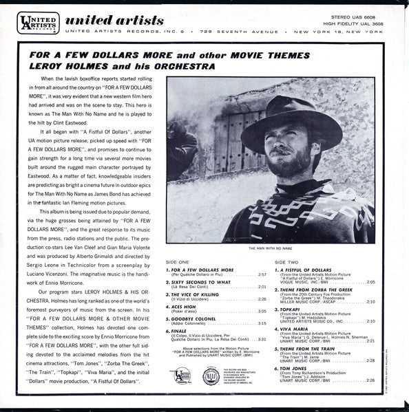 For A Few Dollars More And Other Motion Picture Themes | Excellent (EX) Very Good Plus (VG+) Get Cheap Vinyl