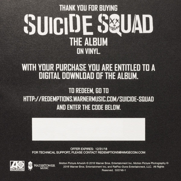 Suicide Squad (The Album) (HOT TOPIC PURPLE 2xVINYL) | Excellent+ (EX+) Near Mint (NM or M-) Get Cheap Vinyl
