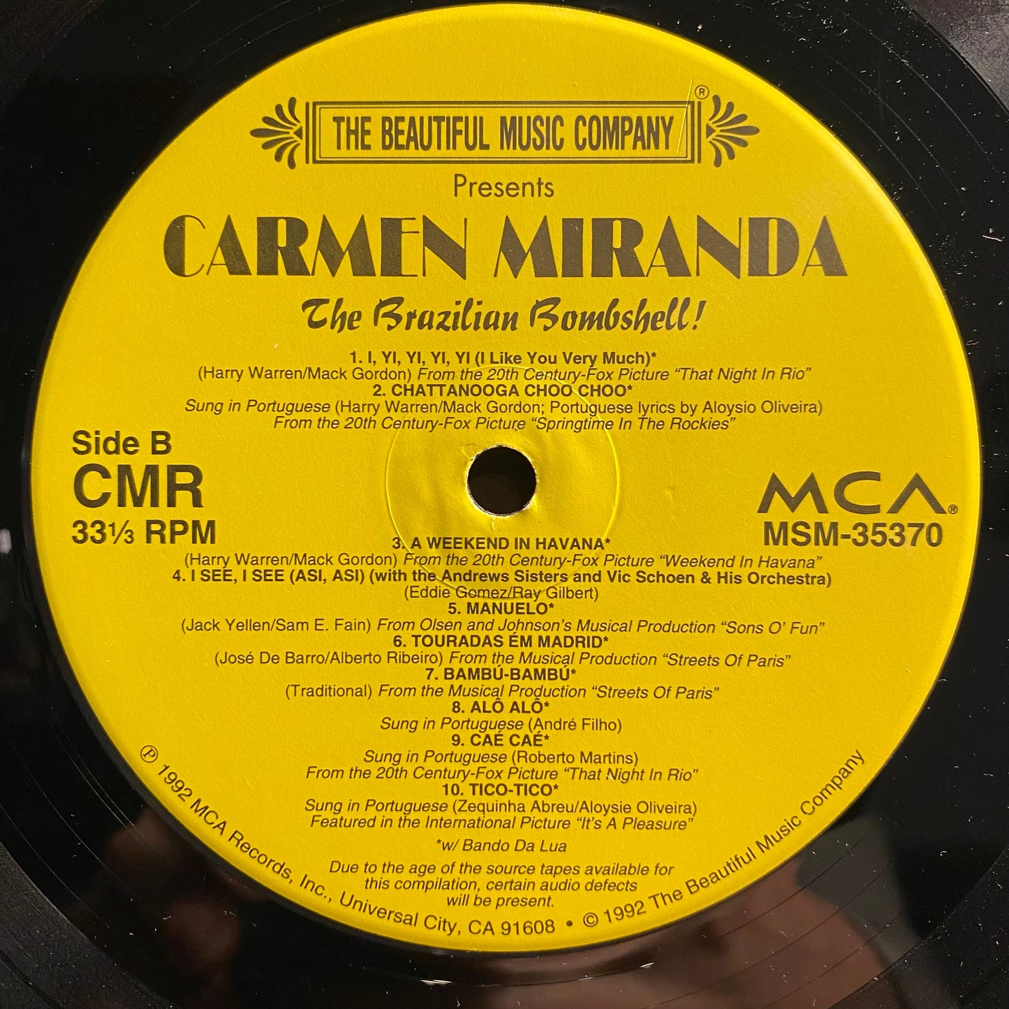 The Brazilian Bombshell! | Excellent (EX) Near Mint (NM) Get Cheap Vinyl