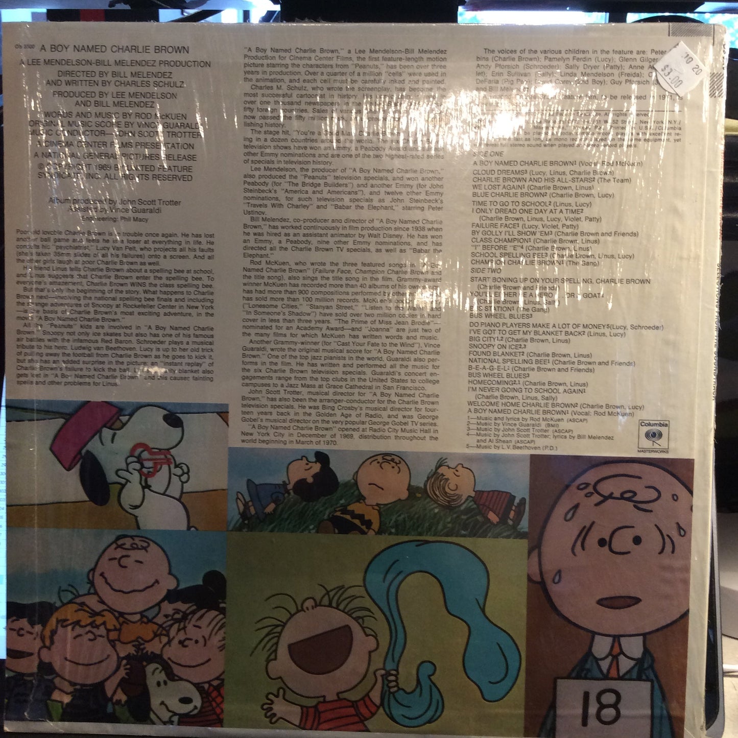 Selections From The Soundtrack "A Boy Named Charlie Brown" (VINYL) | Excellent (EX) Near Mint (NM) Get Cheap Vinyl