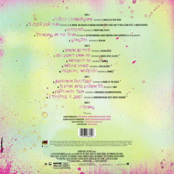 Suicide Squad (The Album) (HOT TOPIC PURPLE 2xVINYL) | Excellent+ (EX+) Near Mint (NM or M-) Get Cheap Vinyl