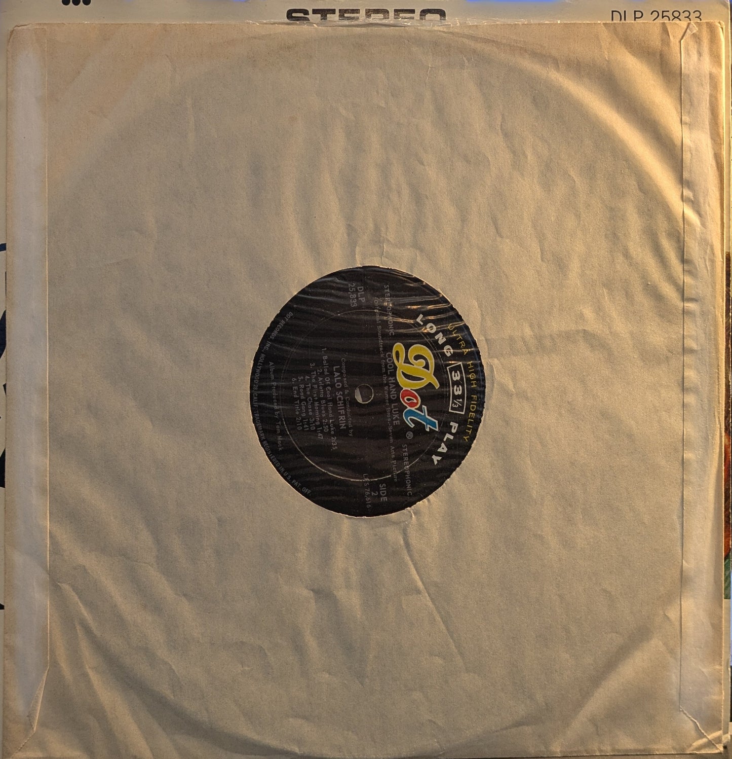 Cool Hand Luke - Original Soundtrack Recording (VINYL) | Excellent (EX) Near Mint (NM) Get Cheap Vinyl